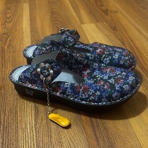 Alegria Classic Floral Print Clogs